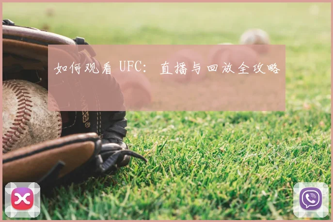 如何观看 UFC：直播与回放全攻略